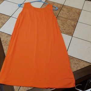 Game day dress orange and white